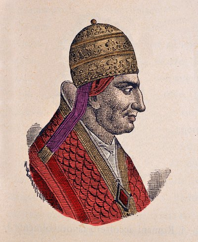 教皇格雷戈里六世肖像（Gregorio、Gregorius 或 Gregory）（1045-1046） 作者 意大利学校