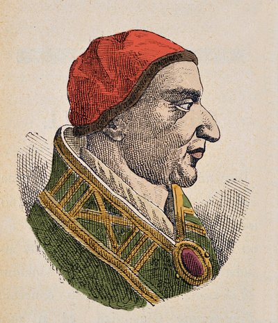 教皇让三世（Giovanni 或 Ioannes）的肖像（561-574） 作者 意大利学校