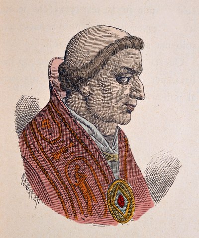 教皇让五世 (Giovanni or Ioannes) 的肖像 (685-686) 作者 意大利学校