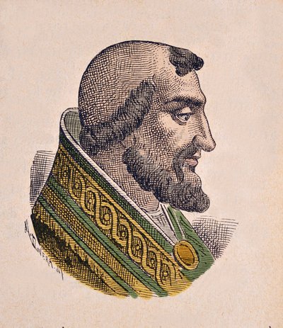 教皇利昂九世 (Leo, Leone) 肖像 (1049-1054) 作者 意大利学校