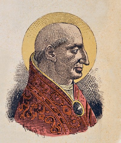 教皇 Lucius Ier (Lucio I) 的肖像 (253-254) 作者 意大利学校