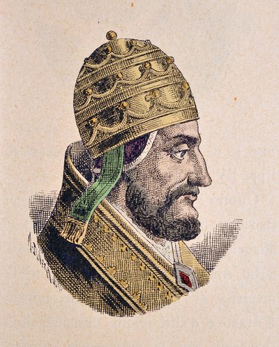 教皇马丁四世（Martinus IV 或 Martino）的肖像（1281-1285） 作者 意大利学校