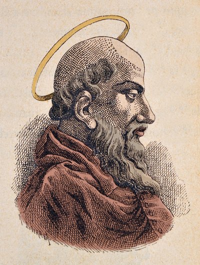 教皇 Sixte Ier 的肖像（Xyste 或 Sixtus 或 sisto I）（115-125） 作者 意大利学校