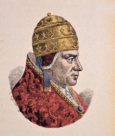 Portrait of the Pope Urbain VI (Urban or Urbanus or Urbano) (1378-1389) 作者 意大利学校