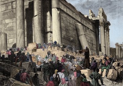 在预测期间代表意大利政治和宗教改革者阿诺德布雷西亚 (Arnaldo da Brescia) (1090-1155)。 1145年，他在罗马宣扬反抗教皇尤金三世的叛乱，后者将被追捕并寻求恢复罗马共和国 作者 意大利学校