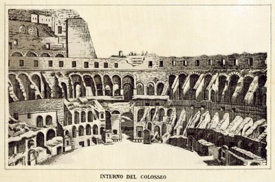 Roma: Interno Del Colosseo (litho) 作者 意大利学校