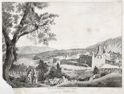 索罗亚诺卡拉布罗和圣殿，卡拉布里亚，1783年的废墟 作者 意大利学校