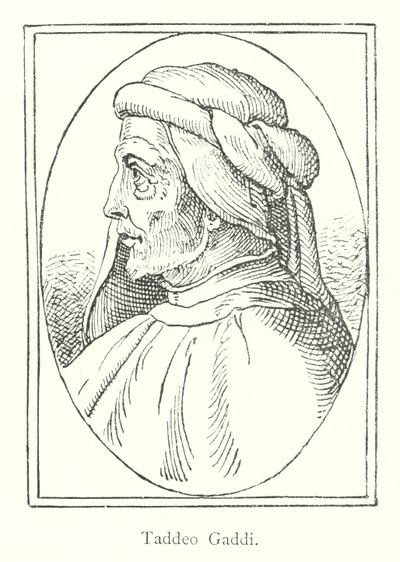 Taddeo Gaddi (engraving) 作者 意大利学校