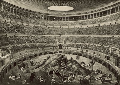The Coliseum, The great wild beast chase (litho) 作者 意大利学校