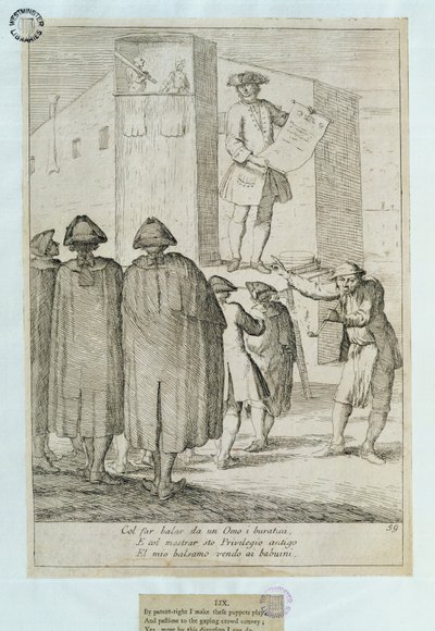 The Puppeteer，1748 作者 意大利学校