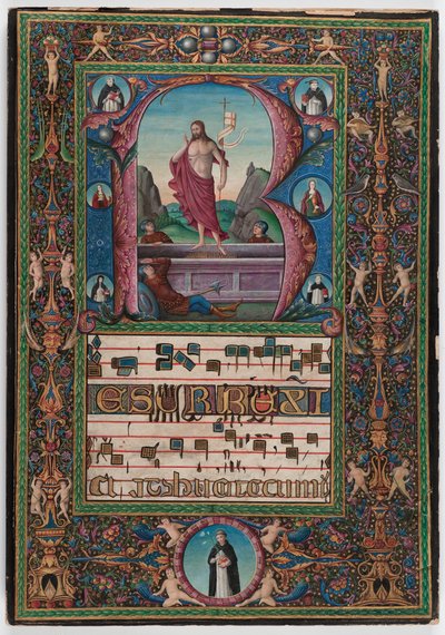 复活，意大利北部，c.1500（牛皮纸上的蛋彩画） 作者 意大利学校