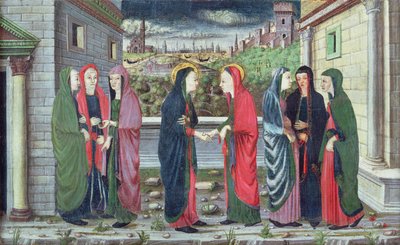 探访（Predella 的隔间），威尼托，约 1480 年 作者 意大利学校