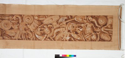 古董后的三幅图，约1750年（毛笔画在棕色水洗笔上加高，并用黑色粉笔涂成淡淡的痕迹） 作者 意大利学校