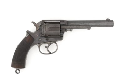 特兰特.450英寸双动中心火力左轮手枪，约1878年（左轮手枪，中心火力，特兰特MK I，.450在军队双动）。 作者 意大利学校