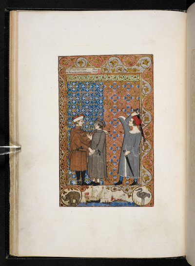 恶行与美德论》 Add MS 27695 f.9v，约 1330-40（羊皮纸） 作者 意大利学校