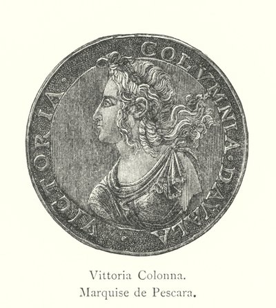 Vittoria Colonna, Marquise de Pescara (engraving) 作者 意大利学校