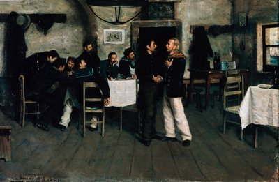 朱塞佩·加里波第 (1807-1882) 和乔瓦尼·巴蒂斯塔·库内奥 (1809-1875) 于 1833 年在黑海港口塔甘罗格会面，作者：伊塔洛·努涅斯·瓦伊斯 (Italo Nunes Vais)（1860-1932 年） 作者 伊塔洛·努内斯·维斯