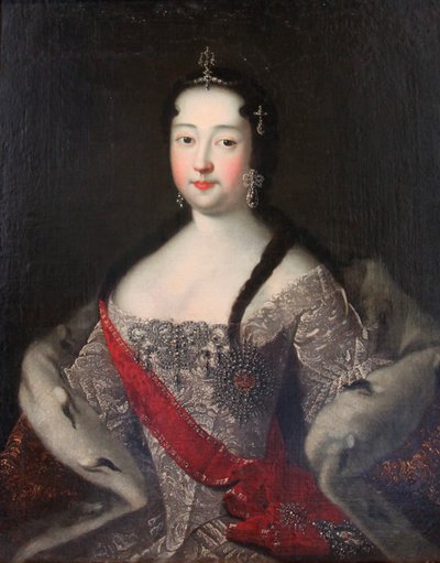 Tsesarevna Anna Petrovna的画像》，1740年代。   作者 伊万·阿多尔斯基