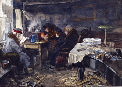 弗拉基米罗夫，伊万·阿列克谢耶维奇（1869-1947）在革命期间俄罗斯贵族和高级人士的悲惨生活。 水彩、纸本水粉 作者 伊万·阿列克谢耶维奇·弗拉基米罗夫
