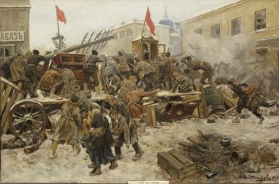 1905年12月的莫斯科起义，1906年。 作者 伊万·阿列克谢耶维奇·弗拉基米罗夫