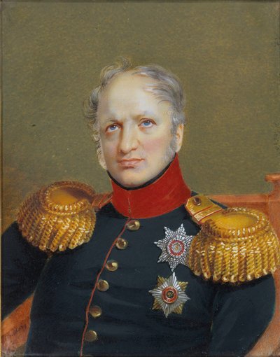 Yegor Frantsevich Kankrin伯爵的画像，1774-1845。 作者 伊万·安德烈耶维奇·温伯格