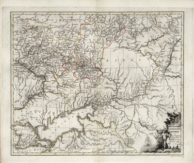 亚速省的总图，1782年。 作者 伊万·伊万诺维奇·伊尔涅涅夫