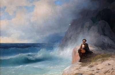 亚历山大·普希金（Alexander Pushkin）在黑海，1868年。 作者 伊万·康斯坦丁诺维奇·艾瓦佐夫斯基