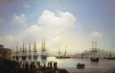俄国中队参加塞瓦斯托波尔突袭，1846年 作者 伊万·康斯坦丁诺维奇·艾瓦佐夫斯基