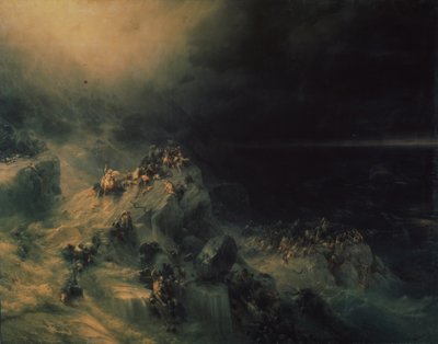 洪水，1864年 作者 伊万·康斯坦丁诺维奇·艾瓦佐夫斯基