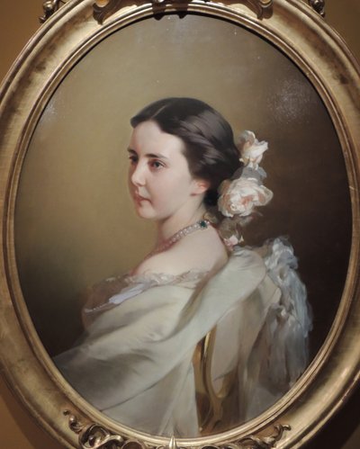 叶卡捷琳娜·费奥多罗夫娜·蒂彻切娃（Ekaterina Fyodorovna Tyutcheva）肖像（1835-1882年，1850年代中期） 作者 Ivan Kosmich Makarov