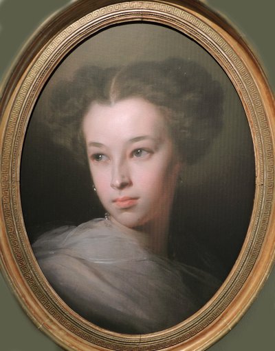 Natalia Alexandrovna Pushkina，梅伦贝格伯爵夫人的肖像1836-1913，诗人的女儿，1849年 作者 Ivan Kosmich Makarov