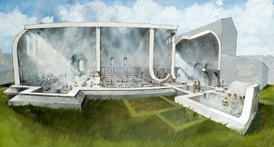 Wroxeter罗马城的澡堂，约2世纪，约1990-2010年 作者 伊万·拉普
