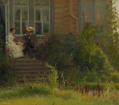 1883年，Siverskaya的艺术家达查 作者 伊万·尼古拉耶维奇·克拉姆斯科伊