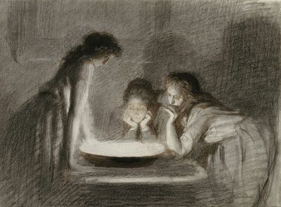 1870年代的平安夜算命 作者 伊万·尼古拉耶维奇·克拉姆斯科伊
