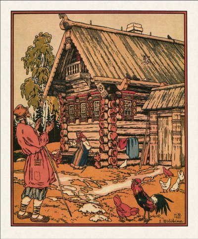 1933年《渔夫和鱼的故事》插图 作者 伊万·雅科夫列维奇·比利宾