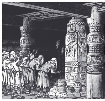 Svetovid神的崇拜，1934年 作者 伊万·雅科夫列维奇·比利宾