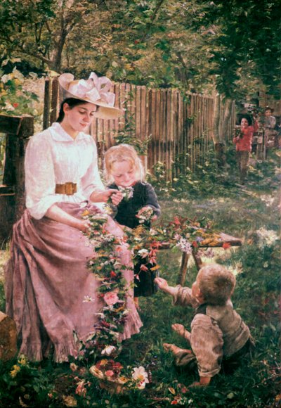 夏季，c1889-1890 作者 伊凡娜·科比卡（Ivana Kobilca）