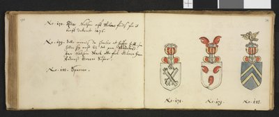 插图来自国家图书馆的私人档案，标题为Iver Nielssøn Hirtzholm的Insignia quædam virorum illustrium in Norvegia quodam habitantium。 作者 艾弗·赫茨霍尔姆