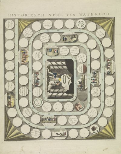 滑铁卢游戏，1815 年
历史上的滑铁卢游戏（标题在实物上） 作者 亨德里克·莫莱尼泽
