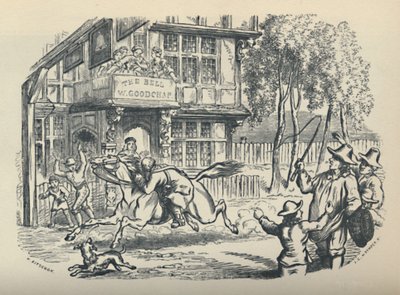 约翰-吉尔平通过钟声，埃德蒙顿》，约1950年。 作者 JG温珀