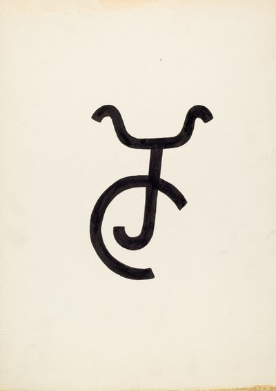 牛牌，约1936年。 作者 J·亨利·马利