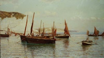 贝尔拖网渔船出海 作者 约翰·汉密尔顿·麦卡伦（JJHamilton McCullum）