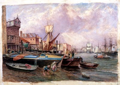 伦敦百慕大的Horsleydown，约1850年 作者 JJ剧组