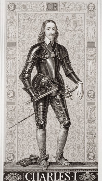 查理一世（1600-49）来自“英国和苏格兰历史插图”第一卷 作者 威廉姆斯（JL Williams）
