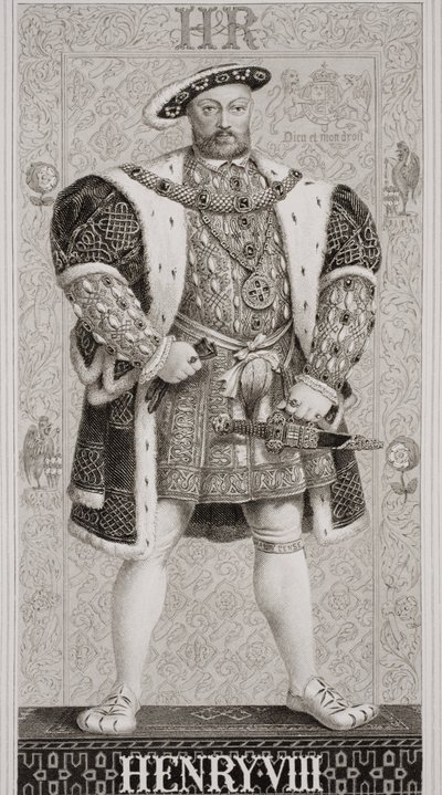 亨利八世（1491-1547）来自“英国和苏格兰历史插图”第一卷 作者 威廉姆斯（JL Williams）