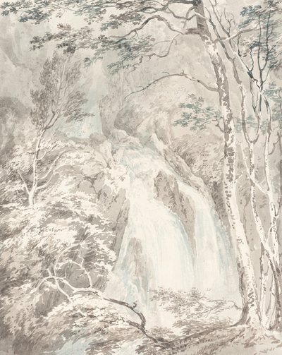 一个瀑布，17951796。 作者 约瑟夫·马洛德·威廉·特纳