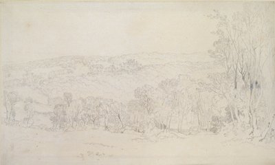 洛瑟城堡公园的远景，1809年 作者 约瑟夫·马洛德·威廉·特纳