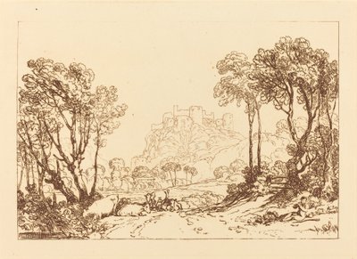 草原上的城堡》，1808年出版。 作者 约瑟夫·马洛德·威廉·特纳