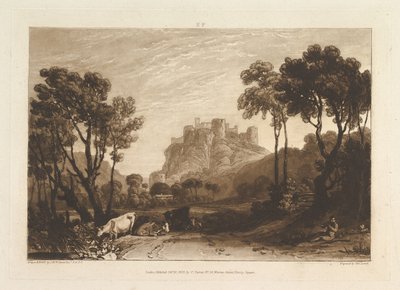 草地上的城堡 Liber Studiorum, part II, plate 8, 1808. 作者 约瑟夫·马洛德·威廉·特纳