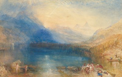 楚格湖，1843年。 作者 约瑟夫·马洛德·威廉·特纳